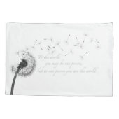 Dandelion Inspiration Pillow Hoesje Kussensloop (Achterkant)