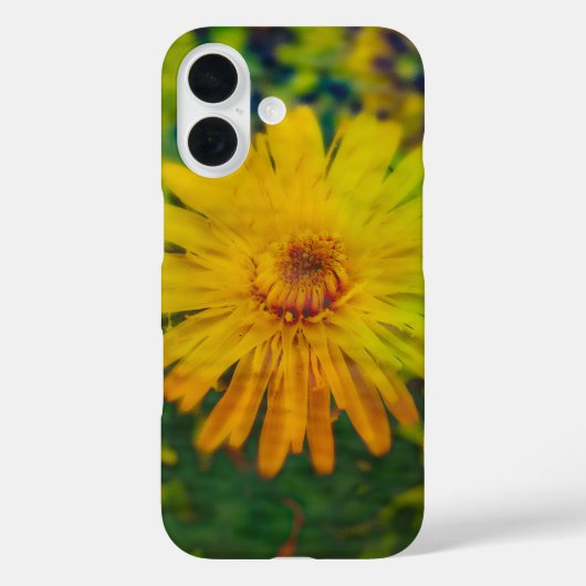 Dandelion jaune - Art fin iPhone 16 Coque (Verso)