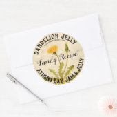  Dandelion Jelly-productlabel Ronde Sticker (Envelop)