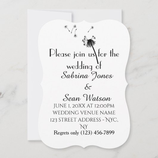 Dandelion Kaart (Voorkant)