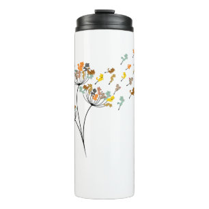 Dandelion Katten Vloerkleurig huisdeksel Thermosbeker