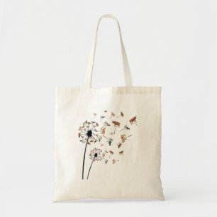 Dandelion Koe Bloem- en bloemen Koe vaarzen Tote Bag