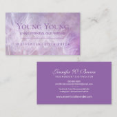 Dandelion Lila Essential Oils Dandelion Lavender Visitekaartje (Voorkant / Achterkant)