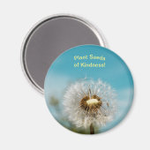 Dandelion Magnet Plant Seeds of Kindness Magneet (Voorkant / Achterkant)