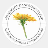 Dandelion Modern label (Voorkant)