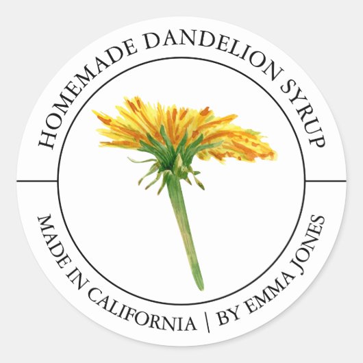 Dandelion Modern label (Voorkant)