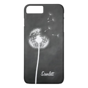 Dandelion Monogram Chalkboard iPhone 7 Plus iPhone 8 Plus / 7 Plus Hoesje