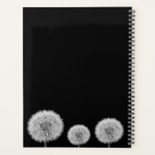 Dandelion noir blanc macro photo inspirant (Dos)