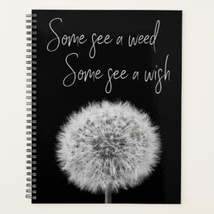 Dandelion noir blanc macro photo inspirant