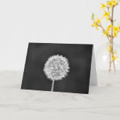 Dandelion - Noir, carte (Fleur jaune)