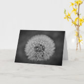 Dandelion - Noir, carte (Fleur jaune)
