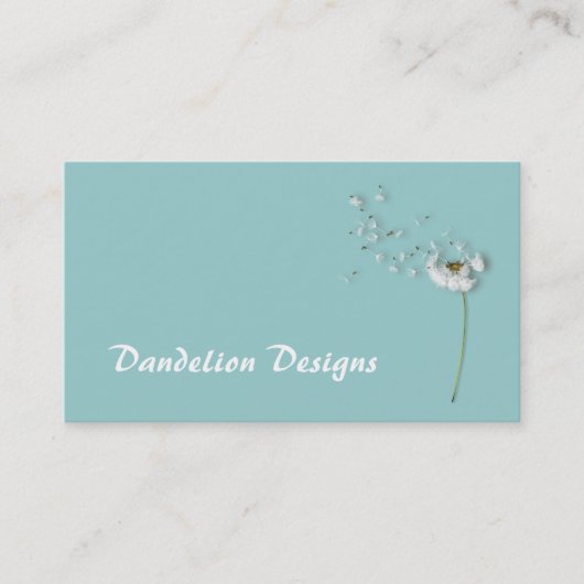 Dandelion-ontwerp Visitekaartje (Voorkant)