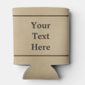 Dandelion op oud papier blikjeskoeler (Achterkant)