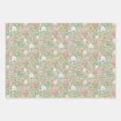 Dandelion Pansies Busy Bees Spring Garden Inpakpapier Vel (Voorkant 3)