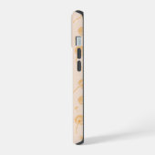 Dandelion Pattern iPhone 14 Tough Funda, Brillante iPhone 15 Hoesje (Linkerkant)