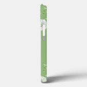 Dandelion Pattern on Green Background Case-Mate iPhone Case (Achterkant / Links)