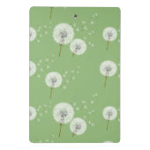 Dandelion Pattern on Green Background Mini Klembord (Achterkant)