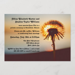 Dandelion Photo - Faire-part Mariage