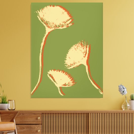 Dandelion Pop Canvas Afdruk (Insitu (Woonkamer))