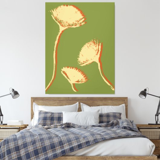 Dandelion Pop Canvas Afdruk (Insitu (Slaapkamer))