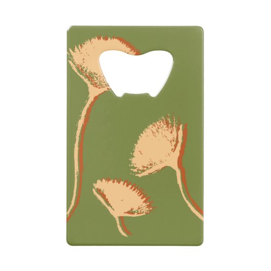 Dandelion Pop Kredietkaart Flessenopener (Voorkant)