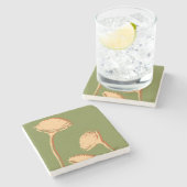 Dandelion Pop Stenen Onderzetter (Zijkant)