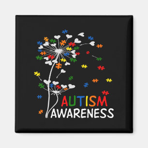 Dandelion Puzzle Piece Cool Autism Awareness Gift Magneet