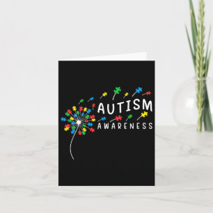 Dandelion Puzzle Piece Cool Autism Boys Girls Kind Kaart