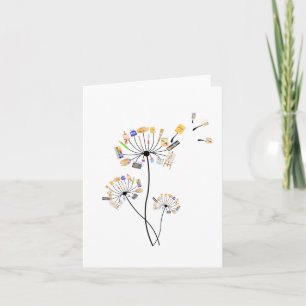 Dandelion-schilderingen voor schilderkunst kaart