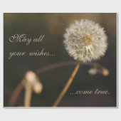 Dandelion Seed Head in Brown Tones Cadeaupapier (Vlak)