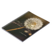 Dandelion Seed Head in Brown Tones Notitieboek (Linkerzijde)