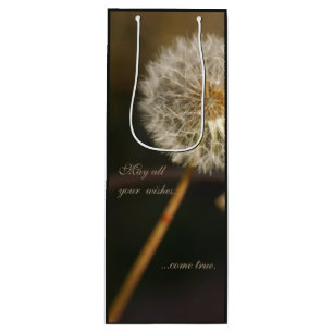 Dandelion Seed Head in Brown Tones Wijn Cadeautas