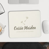 Dandelion Seed Rustic Botanical Business Logo Muismat