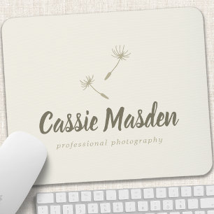 Dandelion Seed Rustic Botanical Business Logo Muismat