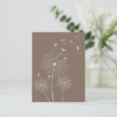 Dandelion Seed Theven Briefkaart (Staand voorkant)
