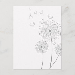 Dandelion Seeds Bgloing Briefkaart