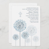 Dandelion semis Bleu invitation religieuse (Devant / Derrière)