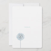 Dandelion semis Bleu invitation religieuse (Dos)