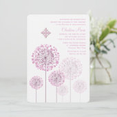 Dandelion semis rose invitation religieuse (Debout devant)