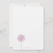 Dandelion semis rose invitation religieuse (Dos)