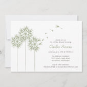 Dandelion Shower/Party Invitation Kaart (Voorkant)