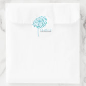 Dandelion Souhaite Mariage Favor Stickers (Sac)