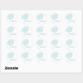 Dandelion Souhaite Mariage Favor Stickers (Feuille)