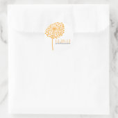 Dandelion Souhaite Mariage Favor Stickers (Sac)