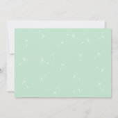 Dandelion sur le Faire-part de mariage de la menth (Dos)