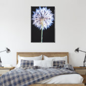 Dandelion (Taraxacum Officinale) zaadkop Canvas Afdruk (Insitu (Slaapkamer))
