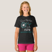 Dandelion Trigeminal Neuralgia Bewustheid T-shirt (Voorkant volledig)