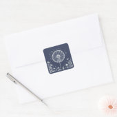 Dandelion Vierkante Sticker (Envelop)