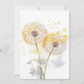 Dandelion Wedding Save The Date (Achterkant)