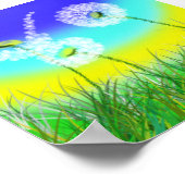 Dandelion Weed Clock, Poster (Hoek)